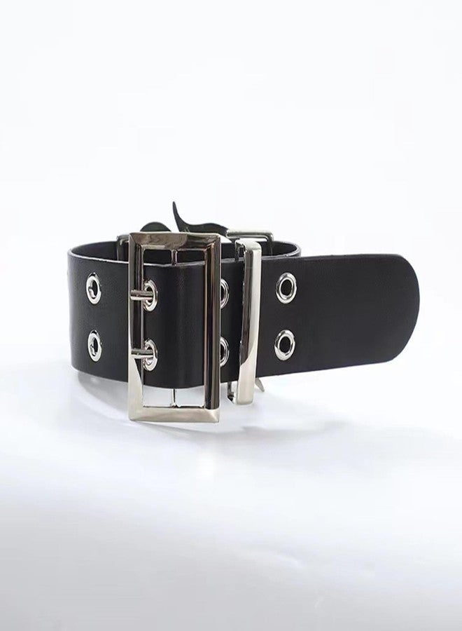 eartif Leather Arm Cuff Bracelet for Women Adjustable Punk Arm Cuff Jewelry Upper Arm Band Black Leather Arm Bangles Halloween Gothic Jewelry (Black) - Image 2